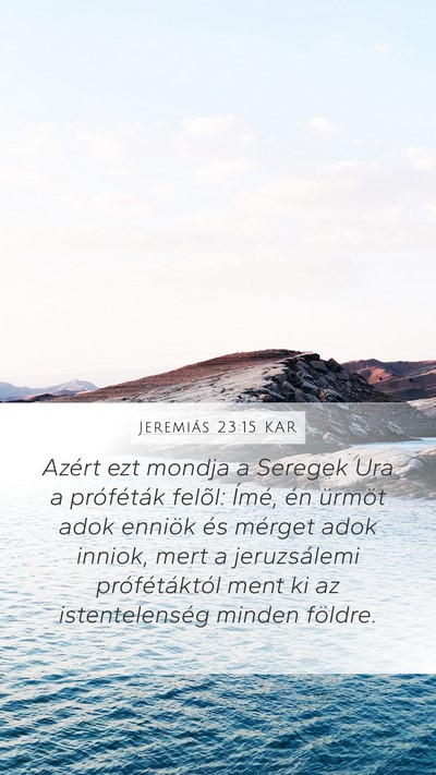 Jeremiás 23:15 KAR Bible Verse Image