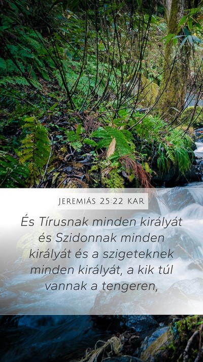 Jeremiás 25:22 KAR Bible Verse Image