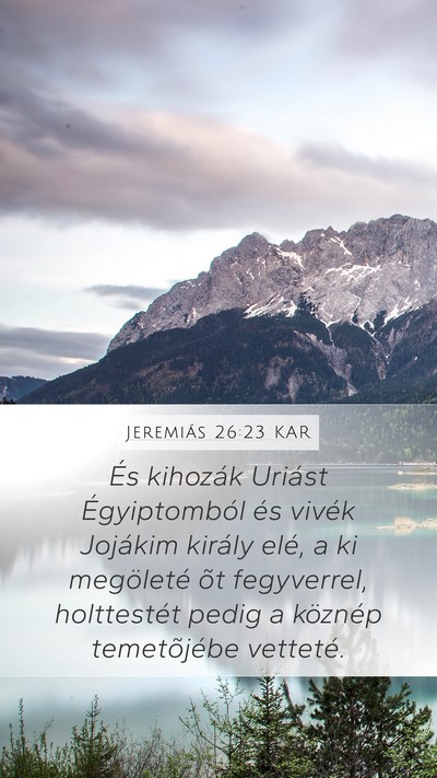 Jeremiás 26:23 KAR Bible Verse Image