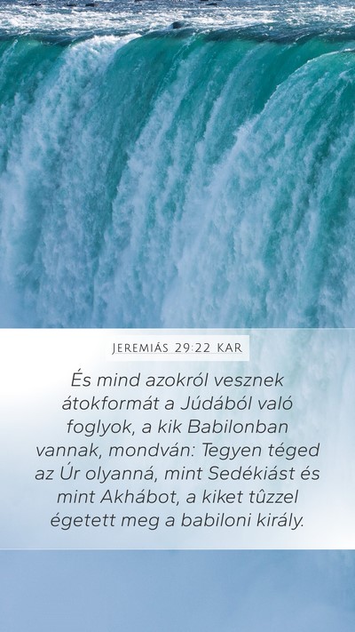 Jeremiás 29:22 KAR Bible Verse Image
