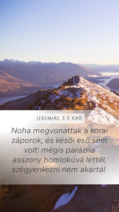 Jeremiás 3:3 KAR Bible Verse Image