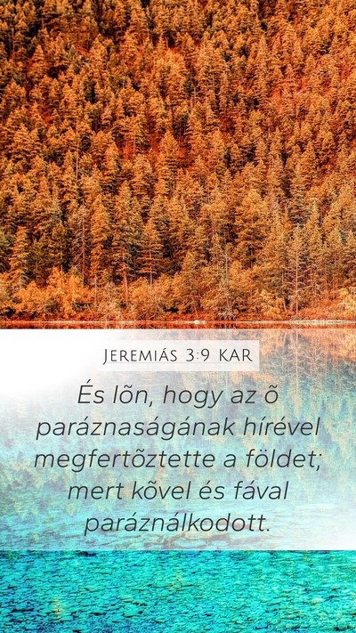 Jeremiás 3:9 KAR Bible Verse Image