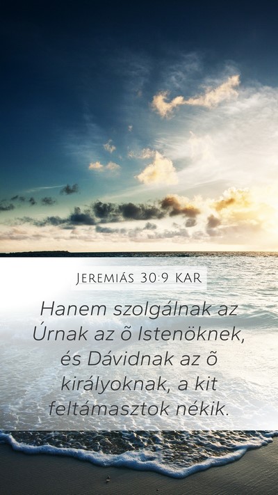 Jeremiás 30:9 KAR Bible Verse Image