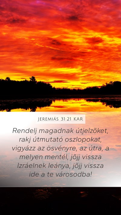 Jeremiás 31:21 KAR Bible Verse Image