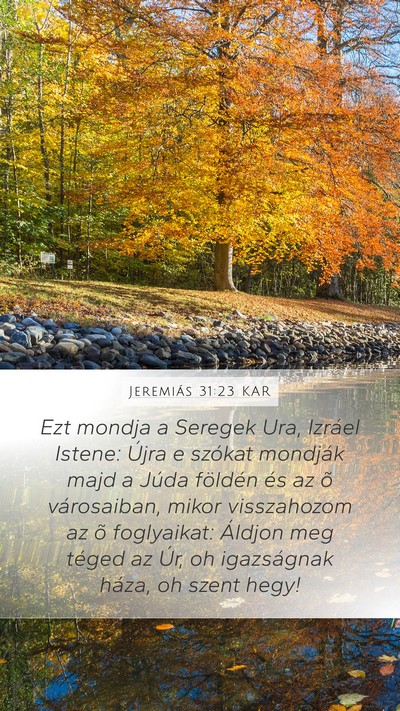 Jeremiás 31:23 KAR Bible Verse Image