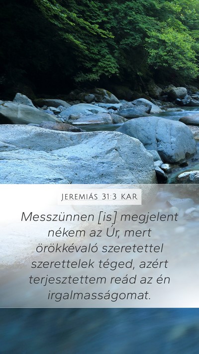 Jeremiás 31:3 KAR Bible Verse Image