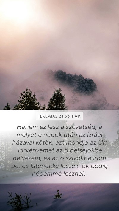 Jeremiás 31:33 KAR Bible Verse Image