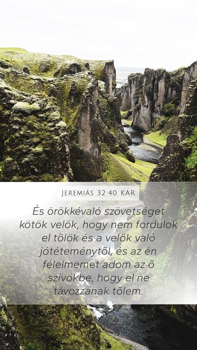 Jeremiás 32:40 KAR Bible Verse Image