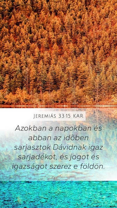 Jeremiás 33:15 KAR Bible Verse Image