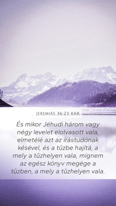 Jeremiás 36:23 KAR Bible Verse Image