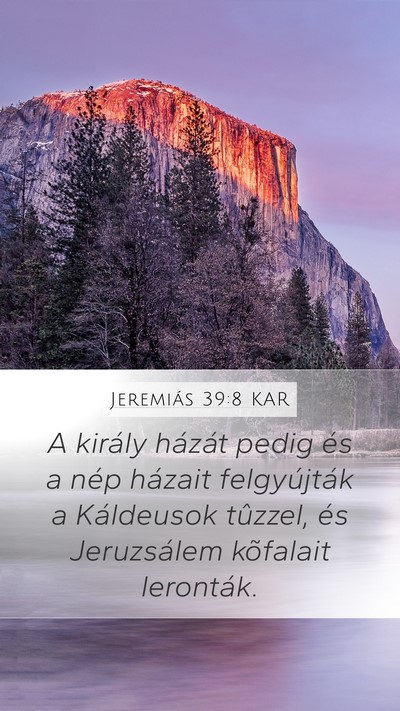 Jeremiás 39:8 KAR Bible Verse Image