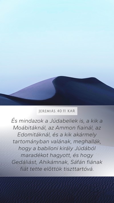 Jeremiás 40:11 KAR Bible Verse Image