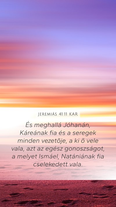 Jeremiás 41:11 KAR Bible Verse Image