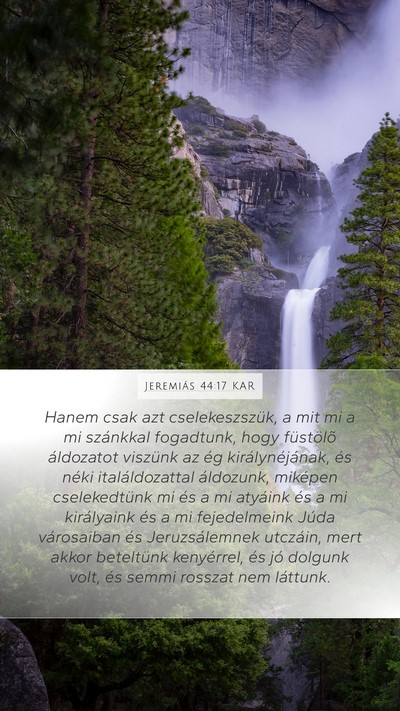 Jeremiás 44:17 KAR Bible Verse Image