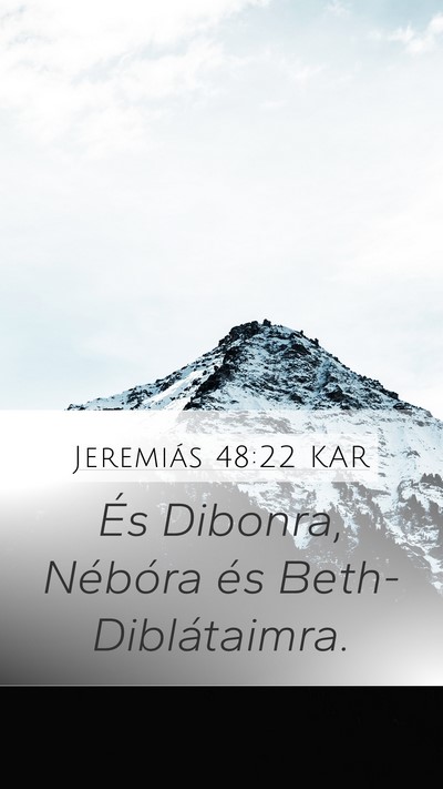 Jeremiás 48:22 KAR Bible Verse Image