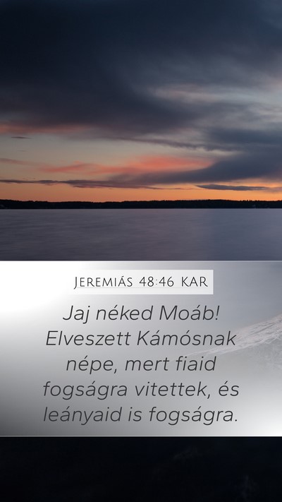 Jeremiás 48:46 KAR Bible Verse Image