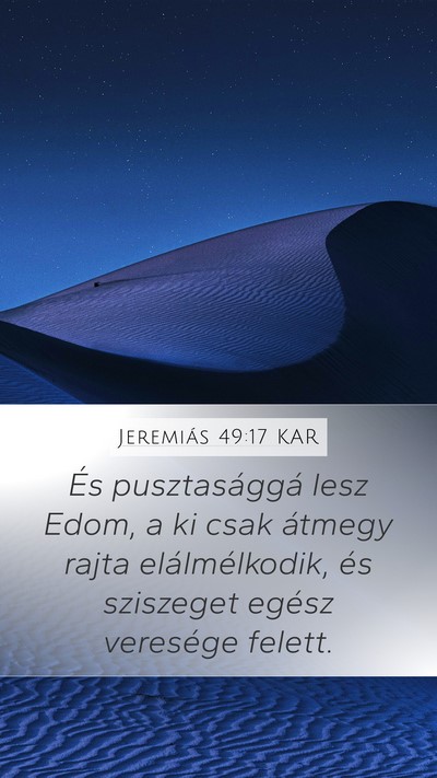 Jeremiás 49:17 KAR Bible Verse Image