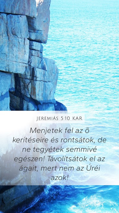Jeremiás 5:10 KAR Bible Verse Image
