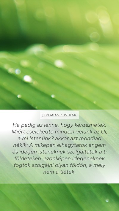 Jeremiás 5:19 KAR Bible Verse Image