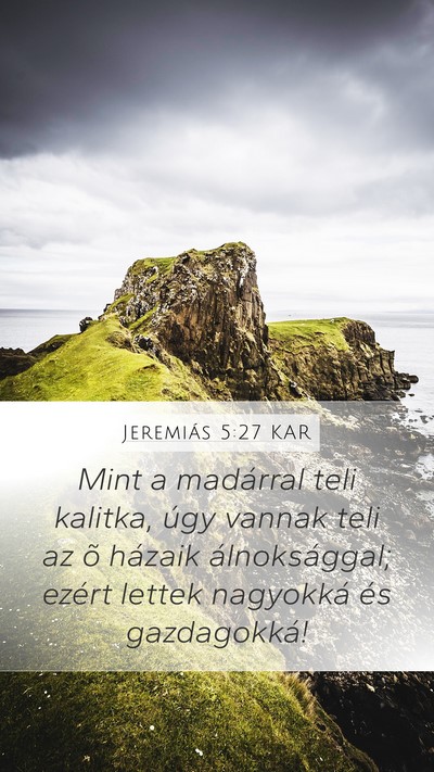 Jeremiás 5:27 KAR Bible Verse Image