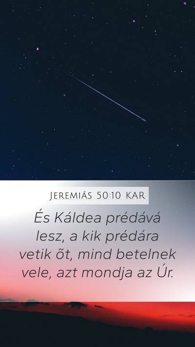 Jeremiás 50:10 KAR Bible Verse Image