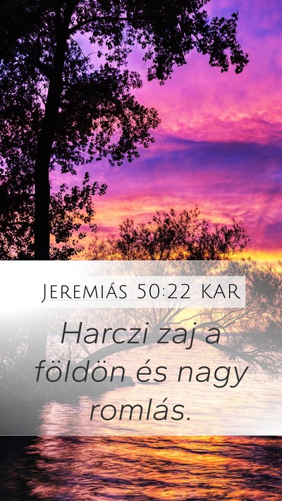 Jeremiás 50:22 KAR Bible Verse Image