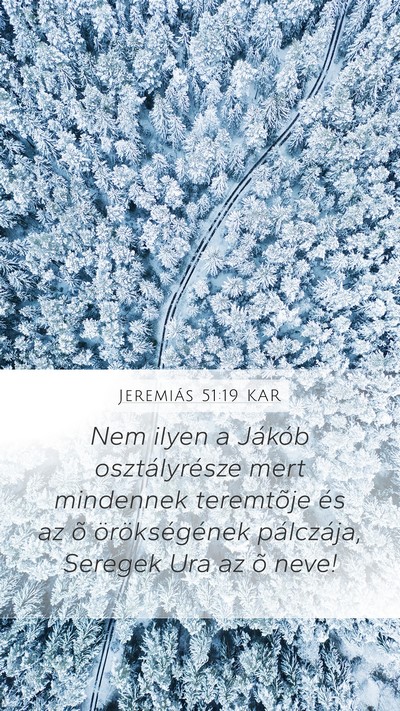 Jeremiás 51:19 KAR Bible Verse Image