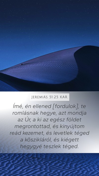 Jeremiás 51:25 KAR Bible Verse Image