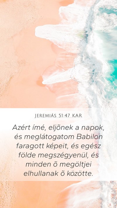 Jeremiás 51:47 KAR Bible Verse Image