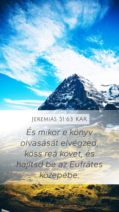 Jeremiás 51:63 KAR Bible Verse Image