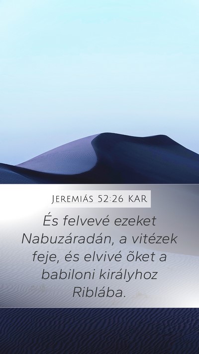 Jeremiás 52:26 KAR Bible Verse Image