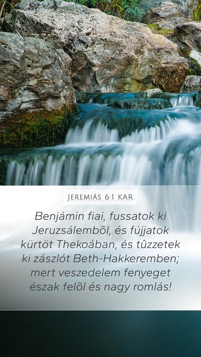 Jeremiás 6:1 KAR Bible Verse Image