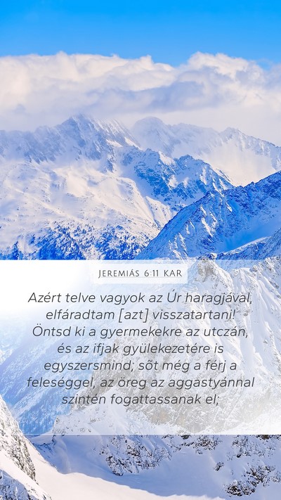 Jeremiás 6:11 KAR Bible Verse Image