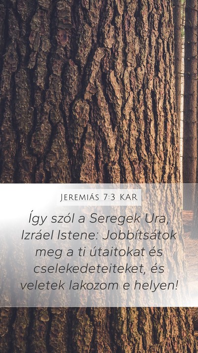 Jeremiás 7:3 KAR Bible Verse Image