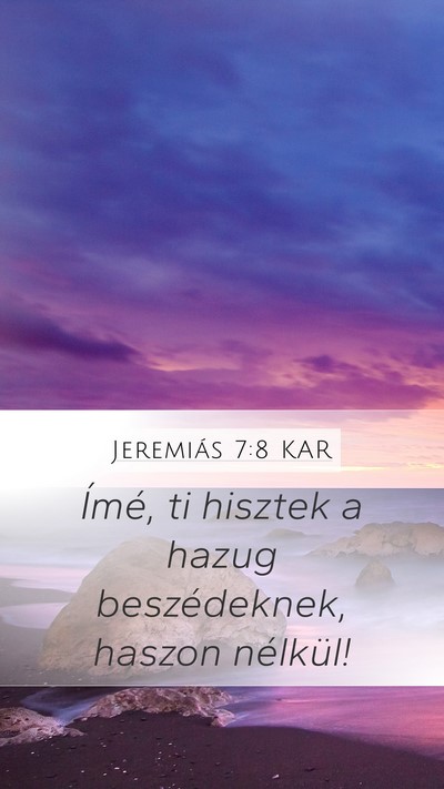 Jeremiás 7:8 KAR Bible Verse Image