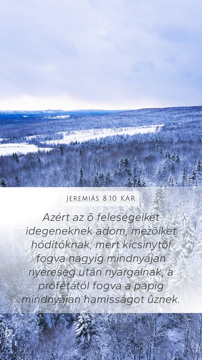 Jeremiás 8:10 KAR Bible Verse Image