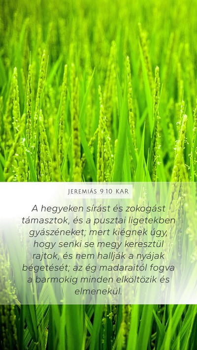 Jeremiás 9:10 KAR Bible Verse Image