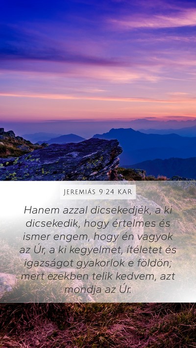 Jeremiás 9:24 KAR Bible Verse Image