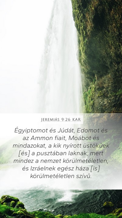 Jeremiás 9:26 KAR Bible Verse Image