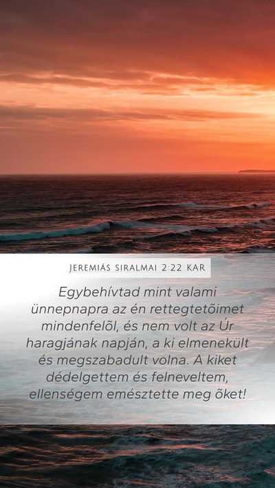 Jeremiás siralmai 2:22 KAR Bible Verse Image