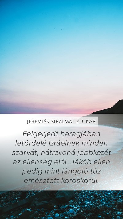 Jeremiás siralmai 2:3 KAR Bible Verse Image
