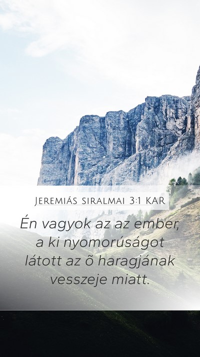 Jeremiás siralmai 3:1 KAR Bible Verse Image