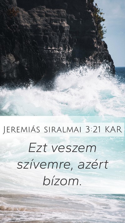 Jeremiás siralmai 3:21 KAR Bible Verse Image