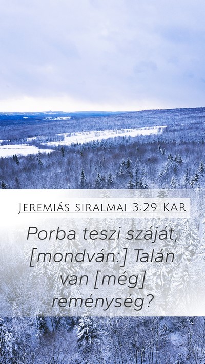 Jeremiás siralmai 3:29 KAR Bible Verse Image