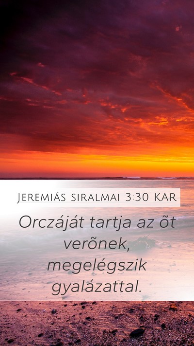 Jeremiás siralmai 3:30 KAR Bible Verse Image