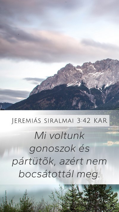 Jeremiás siralmai 3:42 KAR Bible Verse Image