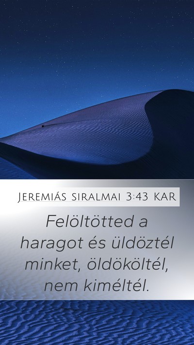 Jeremiás siralmai 3:43 KAR Bible Verse Image