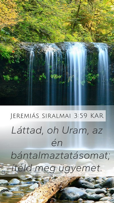 Jeremiás siralmai 3:59 KAR Bible Verse Image