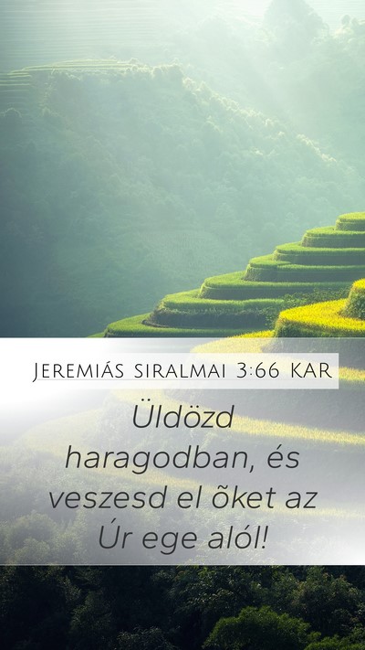 Jeremiás siralmai 3:66 KAR Bible Verse Image