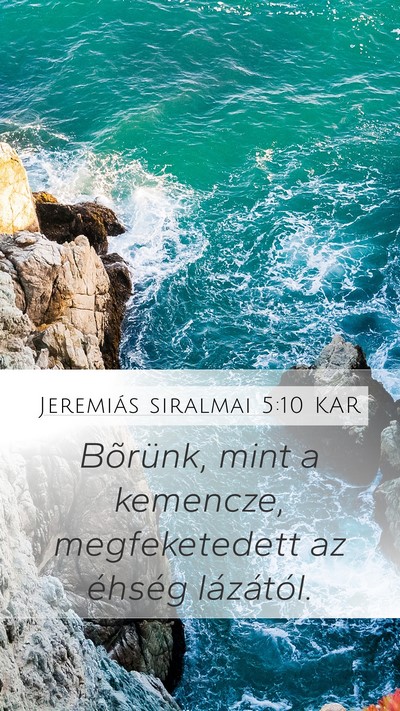 Jeremiás siralmai 5:10 KAR Bible Verse Image